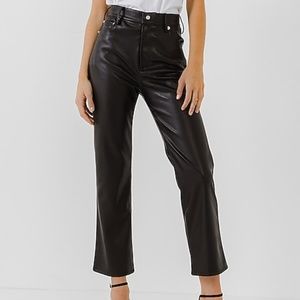 Express GREY LAB FAUX LEATHER PANT